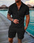 Variant image for Mannen T-shirt en Shorts Casual Katoen Set-9