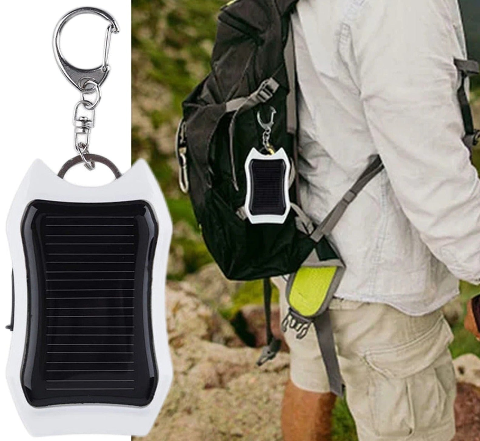 Zonnezaklamp Powerbank Sleutelhanger