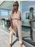 Variant image for Dames Jumpsuit V-Hals Korte Mouwen Feestelijk Polyester-11