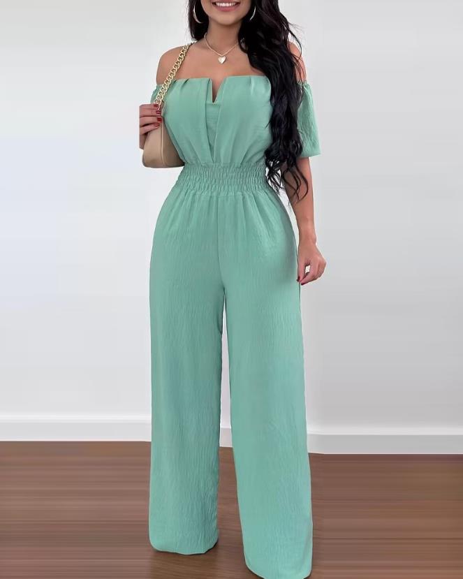 Variant image for Dames Jumpsuit Feestelijk Off-Shoulder Geplooid Polyester-13