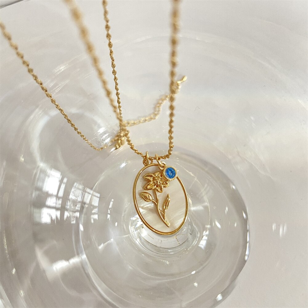 Birth Month Bloemen Ketting