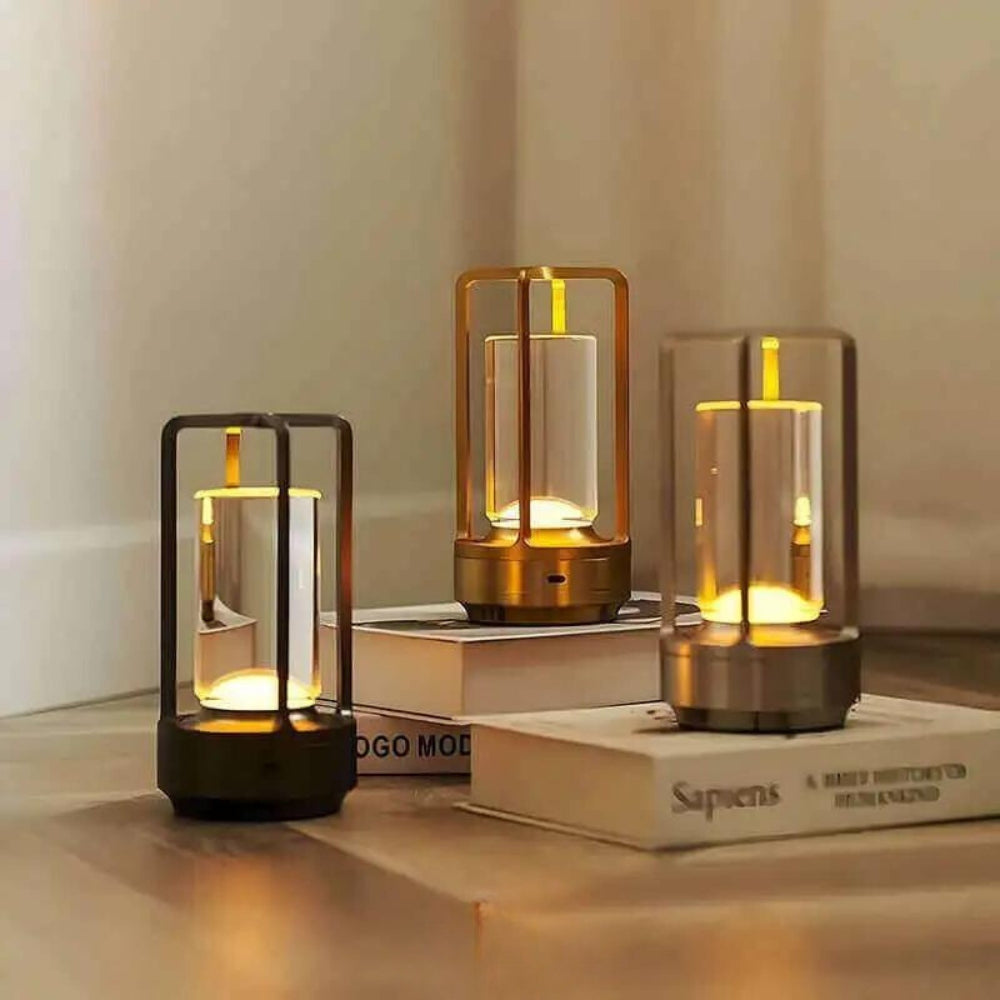 Scandinavische Tafellantaarn Met Aanraakbediening Modern Design 1