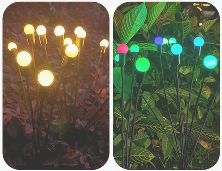 Dansende vuurvliegjes op zonne-energie voor buiten