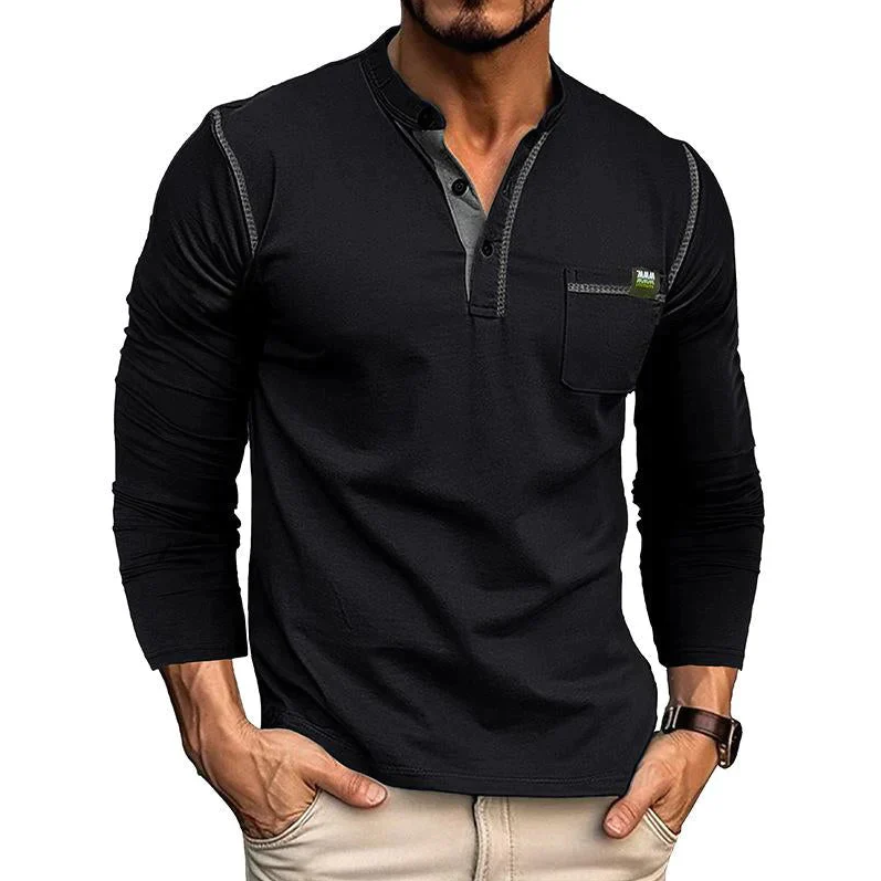 Variant image for Heren T Shirt Modern Ademend Katoen Casual Vrijetijdsshirt-17