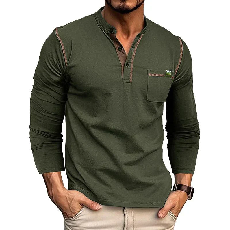 Variant image for Heren T Shirt Modern Ademend Katoen Casual Vrijetijdsshirt-9