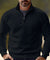 Variant image for Heren Trui Kwartzipper Casual Katoenmix-9