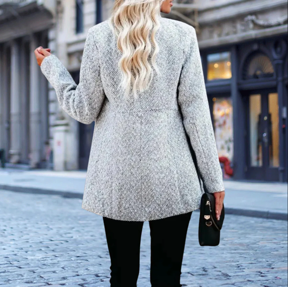 Zwarte Blazer Dames Stijlvol Comfortabel Hoogwaardige Stoffen-6