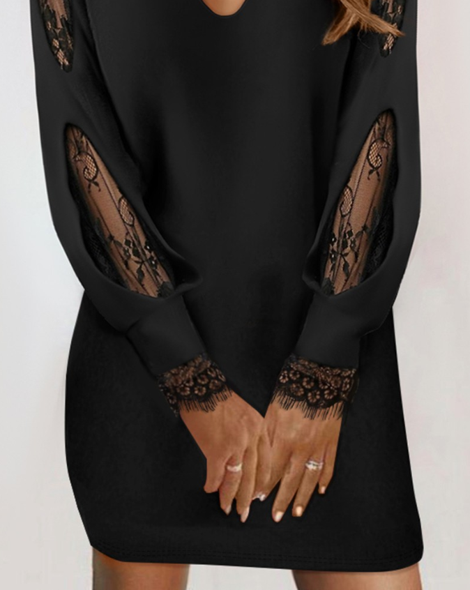 Dames Korte Jurk Kanten Bouillon Katoen Zomerjurk Korte Mouw-3