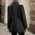 Zwarte Blazer Dames Stijlvol Comfortabel Hoogwaardige Stoffen-3