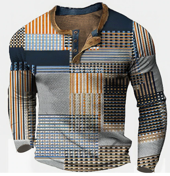Variant image for Heren Trui Wafelstructuur Stijlvol Katoenmix-1