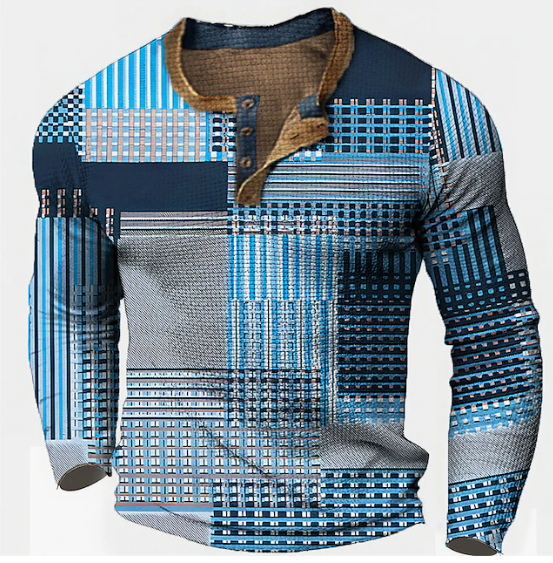 Variant image for Heren Trui Wafelstructuur Stijlvol Katoenmix-9