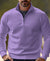 Variant image for Heren Trui Kwartzipper Casual Katoenmix-49