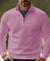 Variant image for Heren Trui Kwartzipper Casual Katoenmix-57