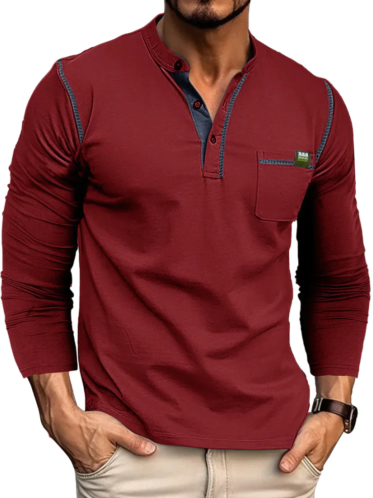 Variant image for Heren T Shirt Modern Ademend Katoen Casual Vrijetijdsshirt-41