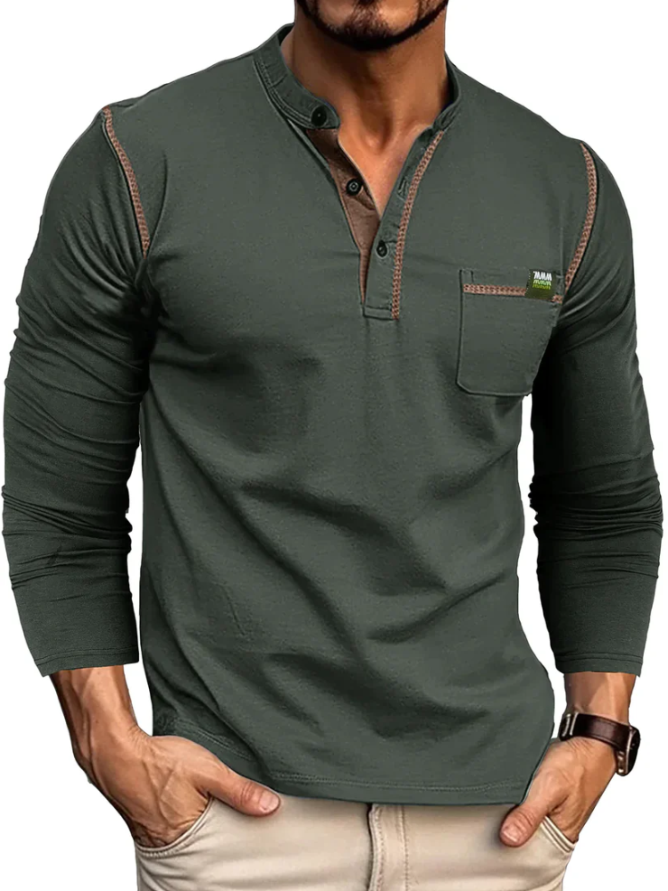 Variant image for Heren T Shirt Modern Ademend Katoen Casual Vrijetijdsshirt-33