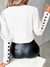 Dames Blouse V-Hals Casual Hoogwaardige Stof-5