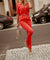 Variant image for Dames Jumpsuit V-Hals Halve Mouwen Polyester Feestelijk-21