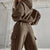 Dames Trainingspak Modern Katoen Comfortabel Met Elastische Tailleband 3