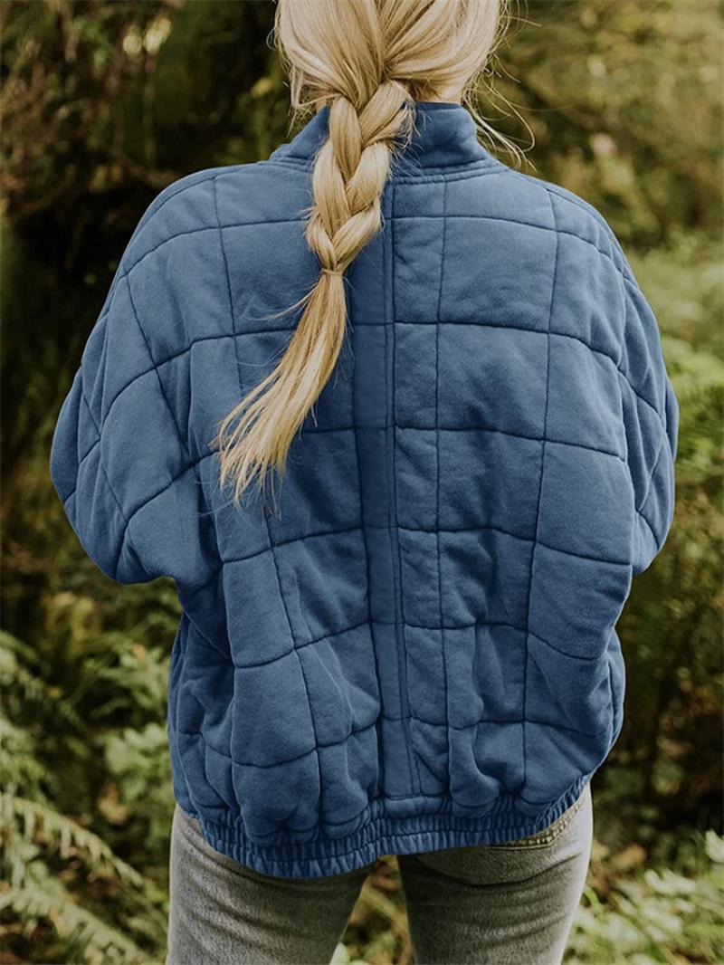 Dames Lange Gewatteerde Winterjas Stijlvol en Functioneel-6