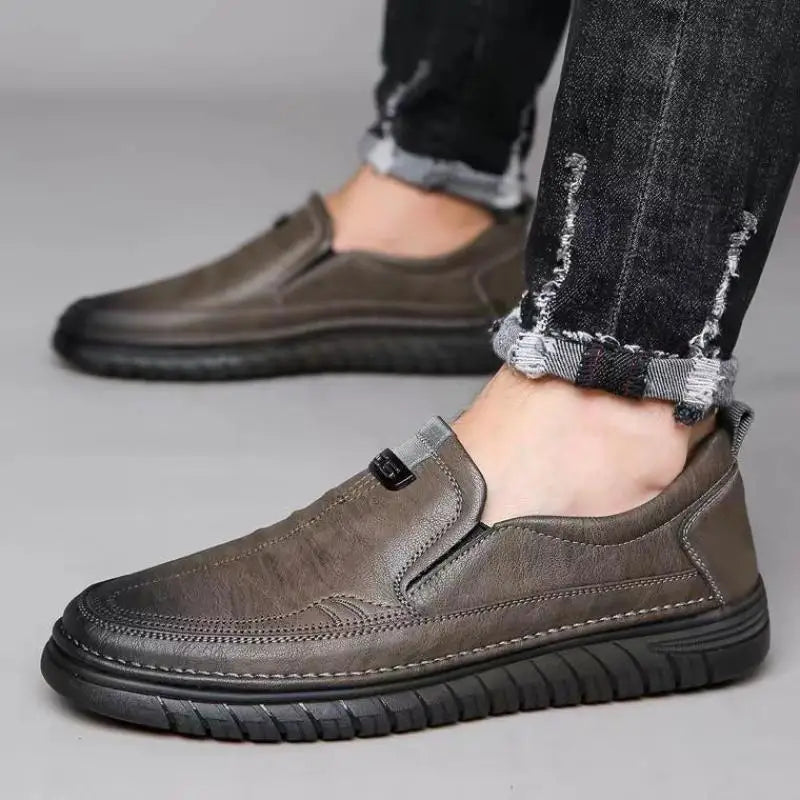 Lederen Stijl Instap Herenschoenen Loafers