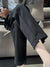 Zwarte Dames Pantalon Elegante Stijl 100% Polyester 1