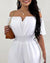 Dames Jumpsuit Feestelijk Off-Shoulder Geplooid Polyester-3