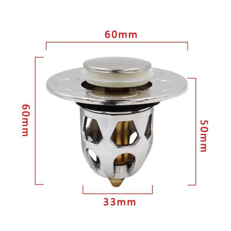 Pop-Up Basin Drain Stopper