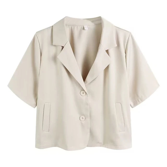 Damesblazer met korte mouwen