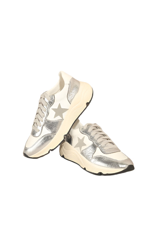 Sneakers voor Dames Casual Sterrenstijl Zilver 0