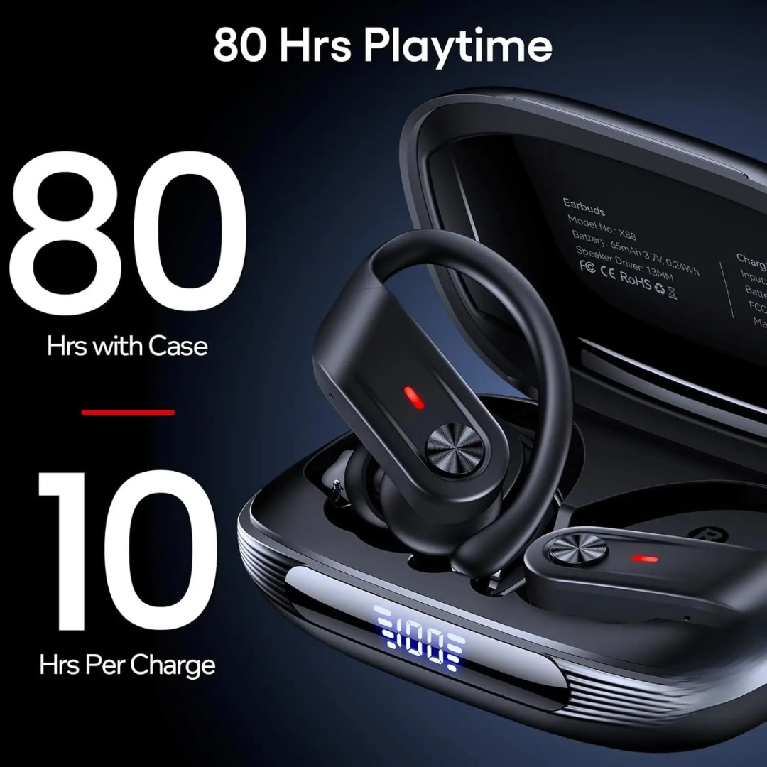 Draadloze Oordopjes Bluetooth Sport Waterdicht Ergonomisch Met Lange Speeltijd