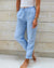 Dames Broeken Witte Linnen Broek Ademend Casual Stijl-1