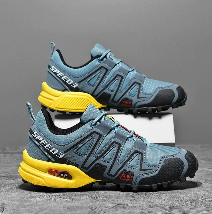 Stevige, waterbestendige wandelschoenen voor heren, geschikt voor buitenactiviteiten. 4