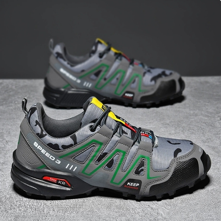 Stevige, waterbestendige wandelschoenen voor heren, geschikt voor buitenactiviteiten. 7