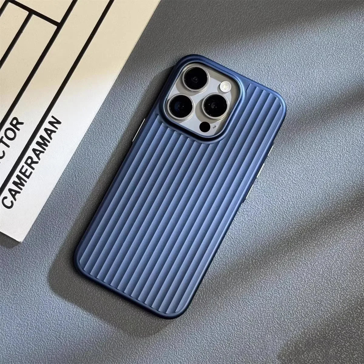 Telefoonhoesje voor mannen met geribbelde textuur 2