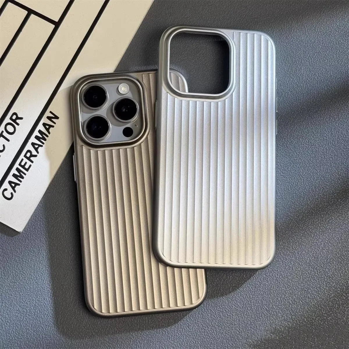 Telefoonhoesje voor mannen met geribbelde textuur 5