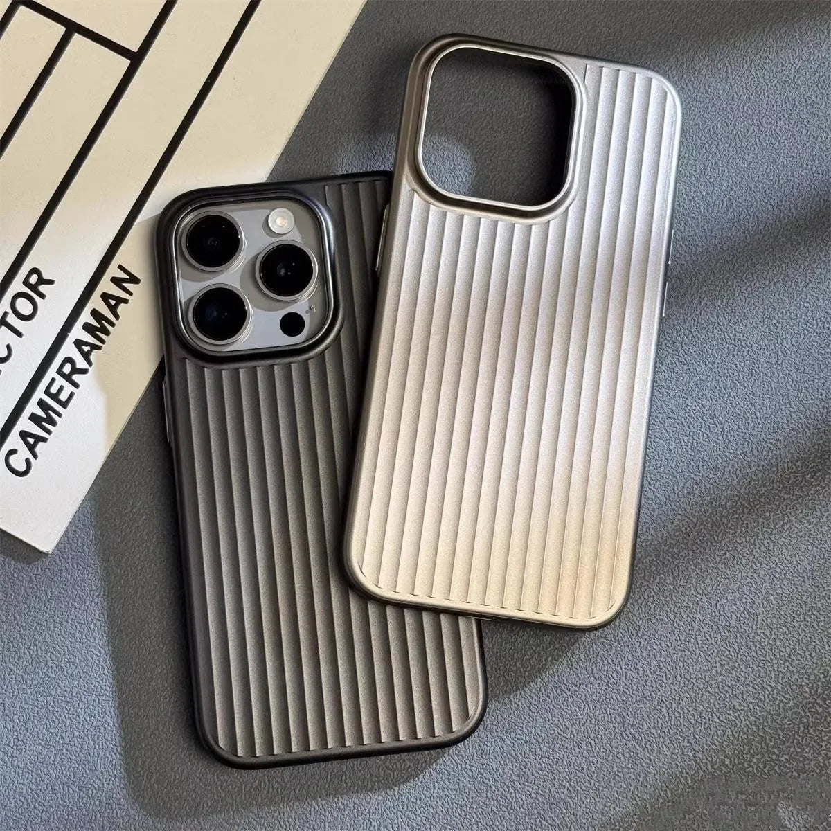 Telefoonhoesje voor mannen met geribbelde textuur 6