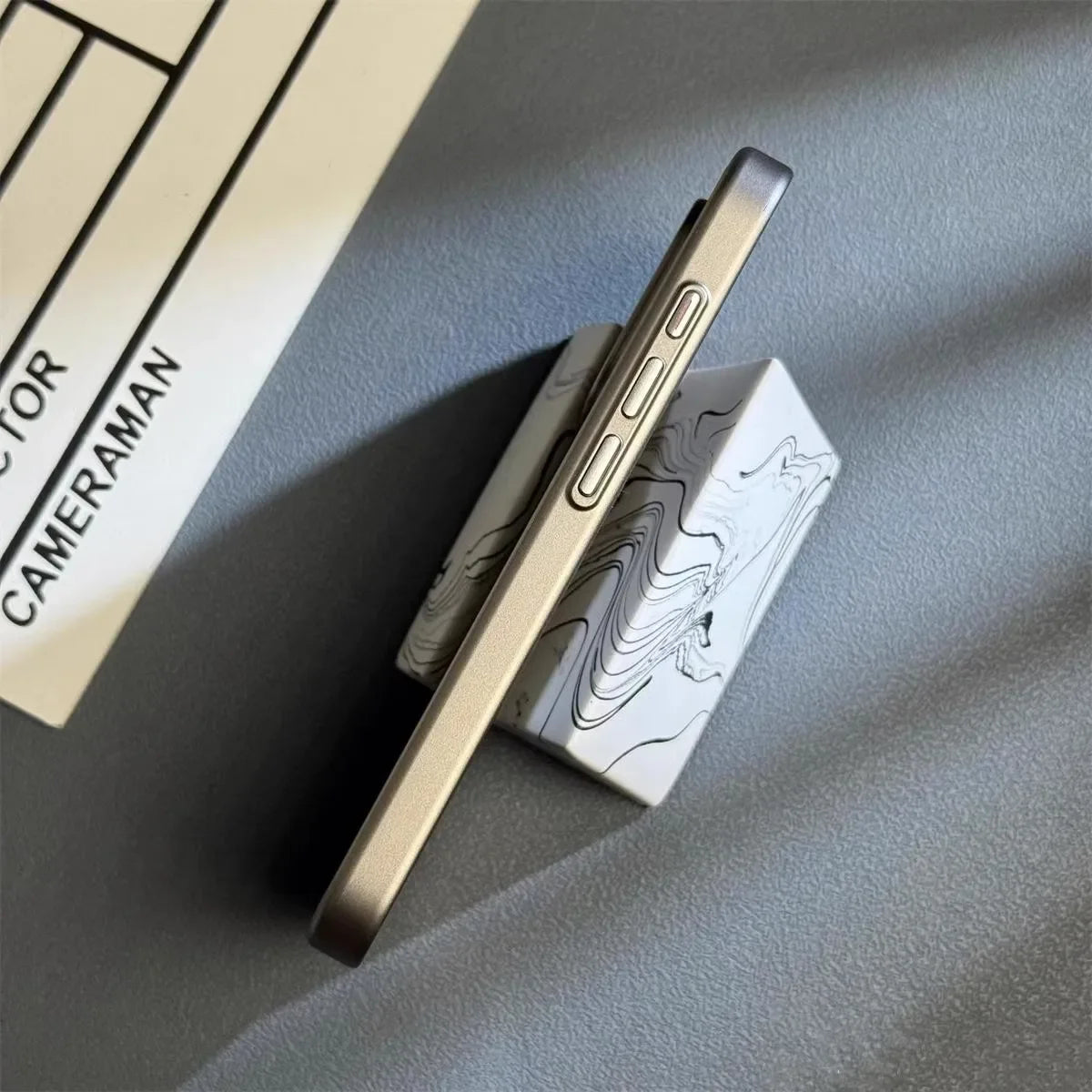 Telefoonhoesje voor mannen met geribbelde textuur 8