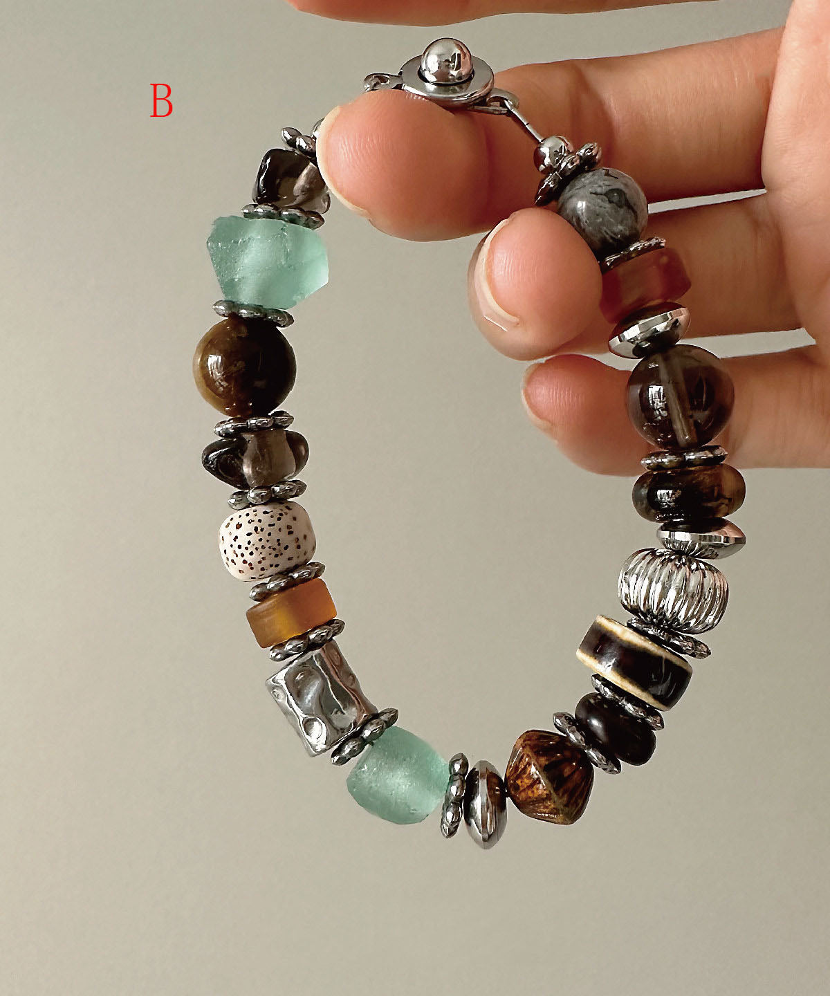 Unisex Armband Met Gekleurde Kralen Modern Design 2