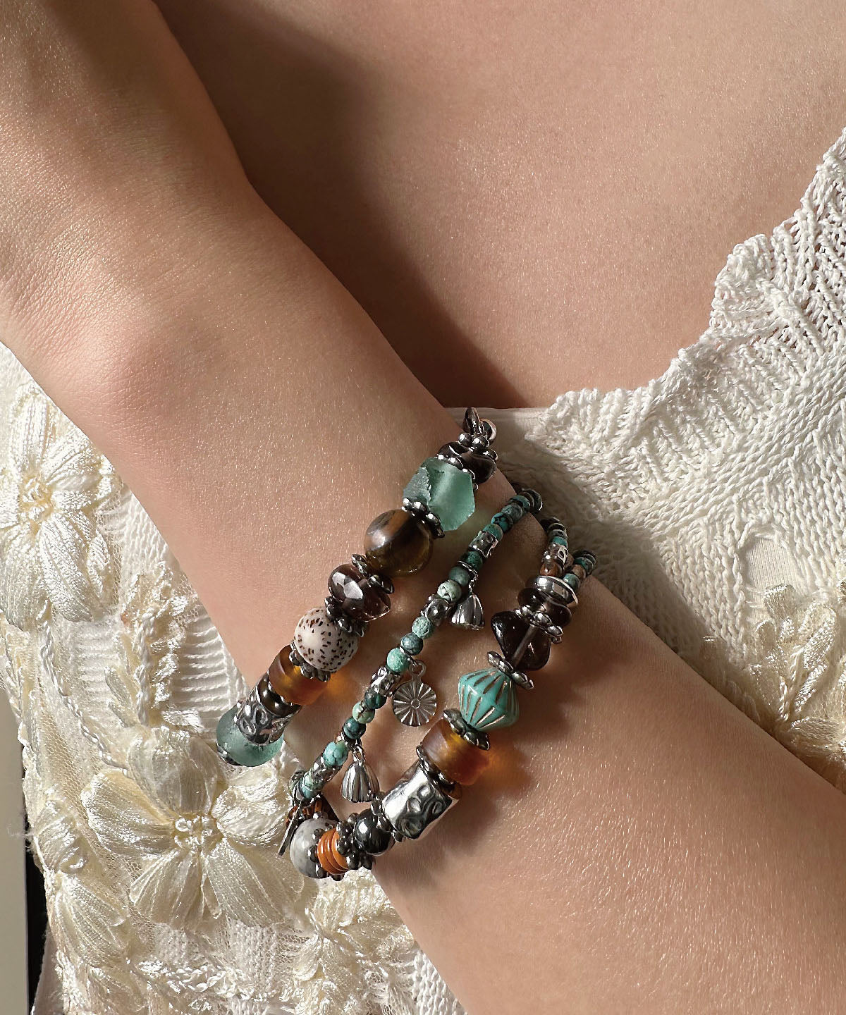 Unisex Armband Met Gekleurde Kralen Modern Design 4