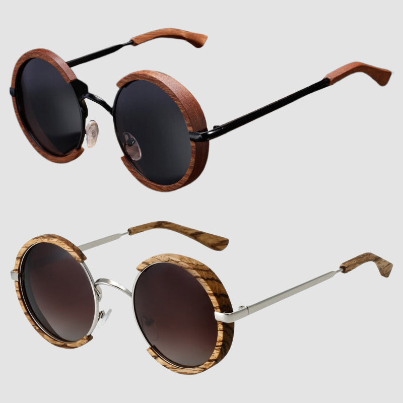 Unisex Bergen Zonnebril Vintage Ronde Stijl 3