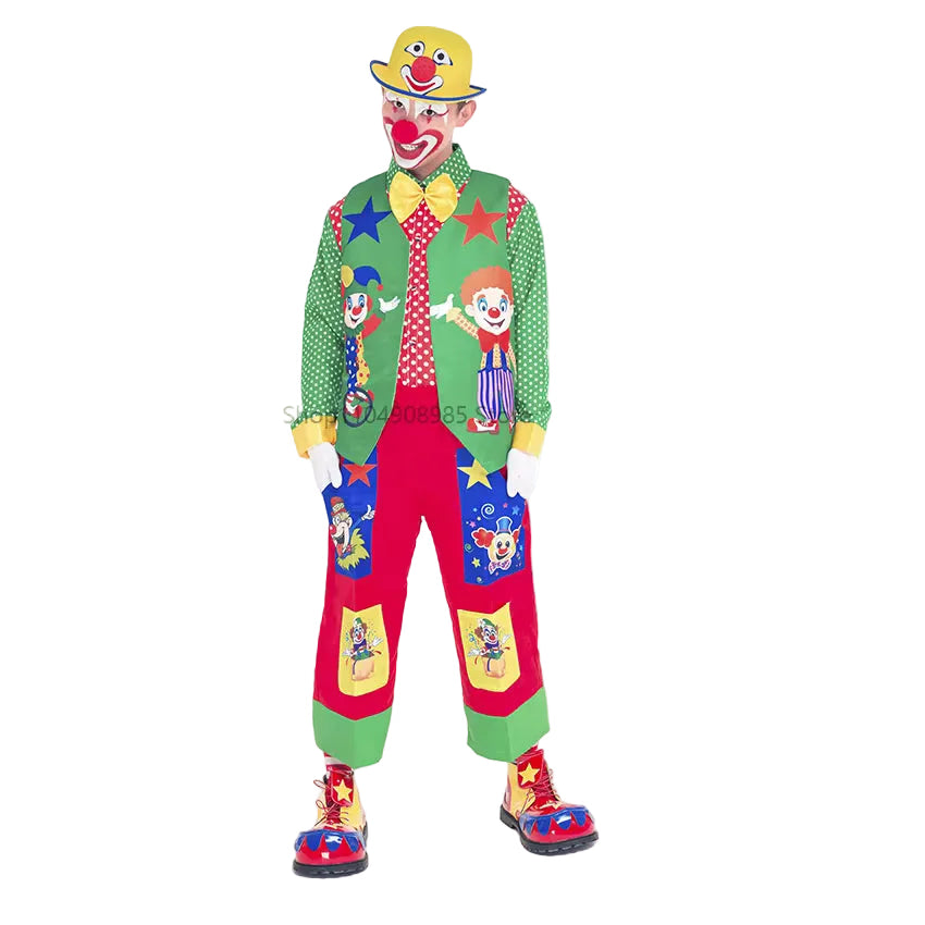 Unisex Clownkostuum Compleet voor Feest en Podium 8