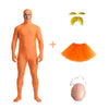 Unisex Cosplay Kostuum Bodysuit met Rok en Accessoires 6