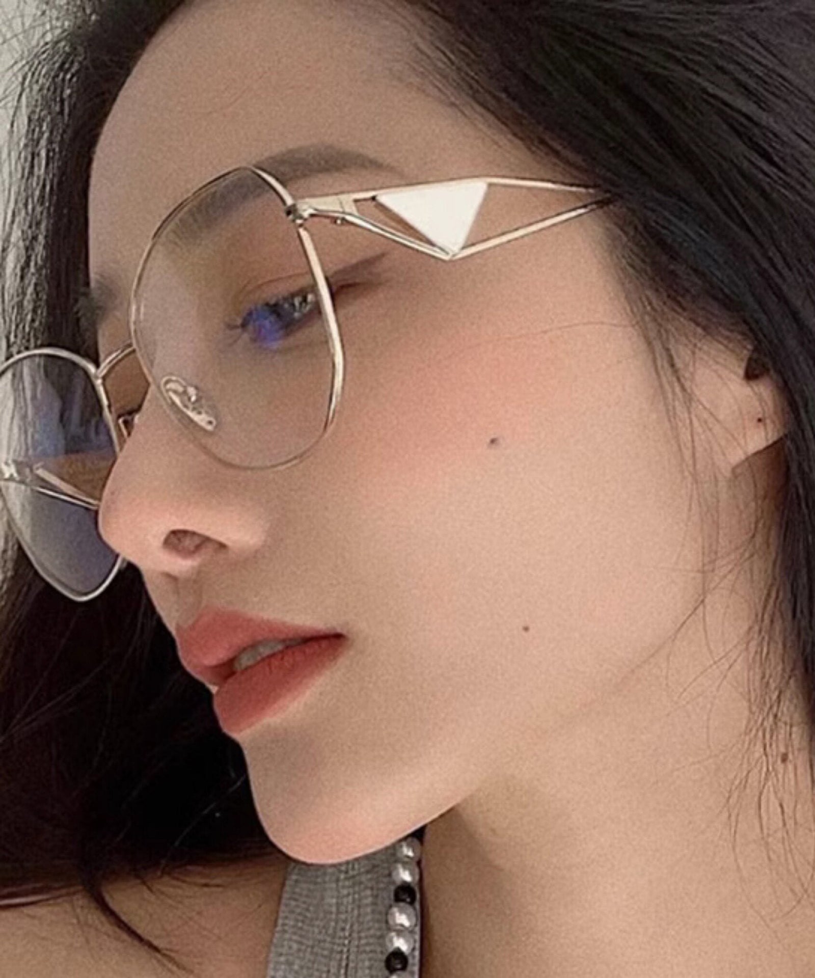 Unisex Full Frame Leesbril Polygoon Stijl 3