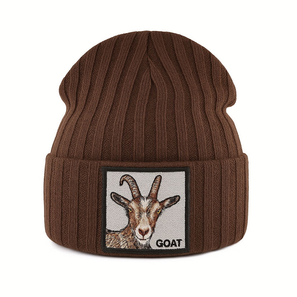 Unisex Gebreide Muts met Dierenpatches 1