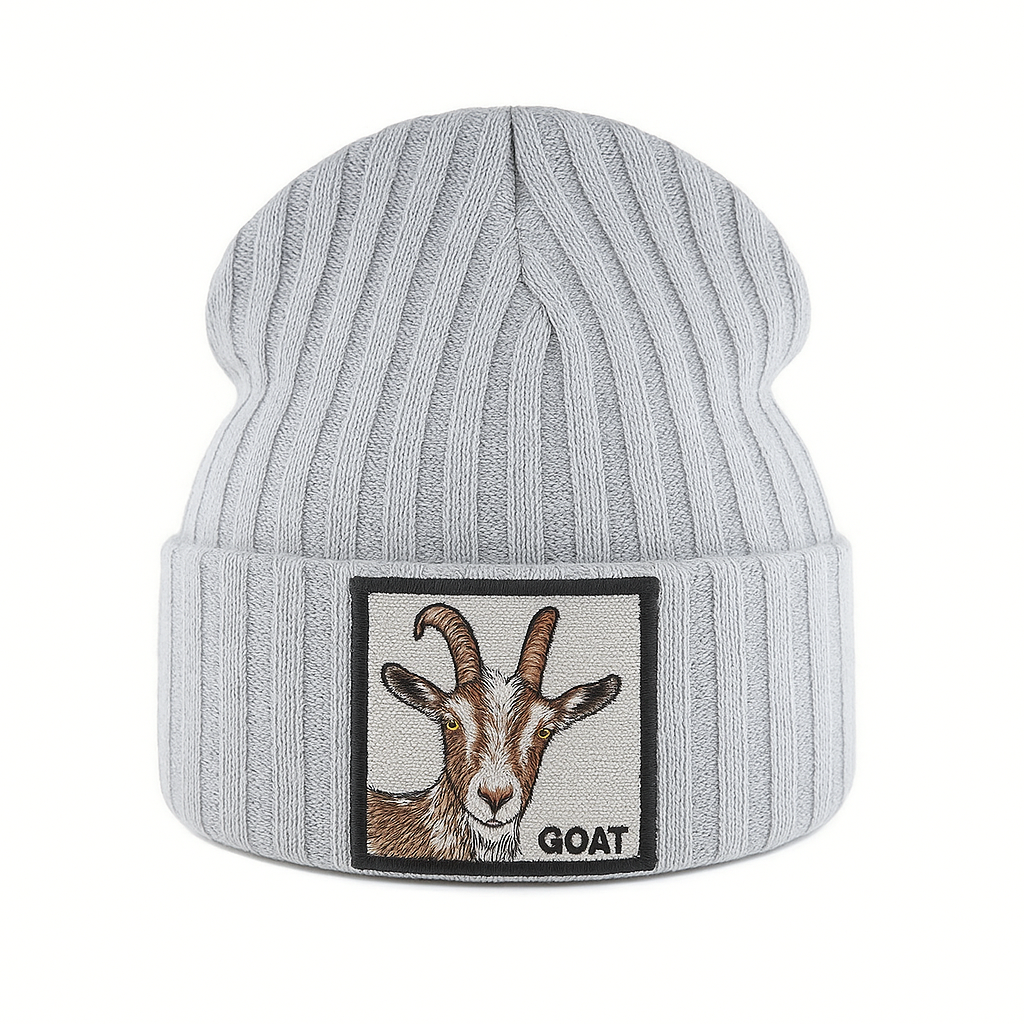 Unisex Gebreide Muts met Dierenpatches 3