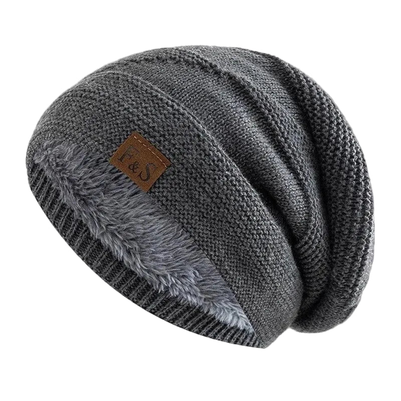 Unisex Gebreide Muts met Fleece Voering 0