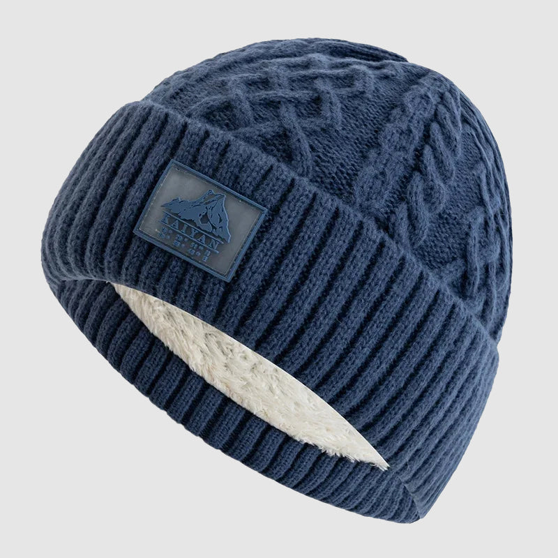 Unisex Gebreide Muts met Omslag voor Casual Winterstijl 4
