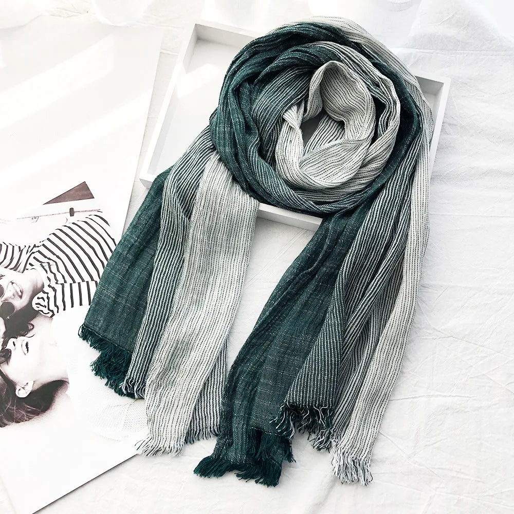 Unisex Gestreepte Sjaal Voor Elke Gelegenheid 3