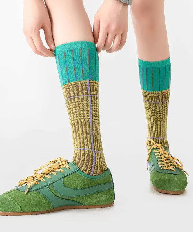 Unisex Halfhoge Sokken met Gradiëntstrepen 3