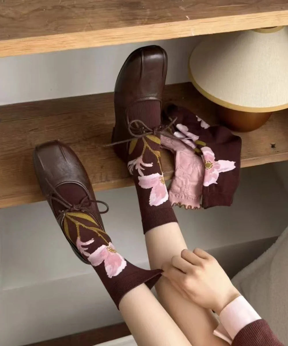 Unisex Halve Kuit Sokken Jacquardstijl 2